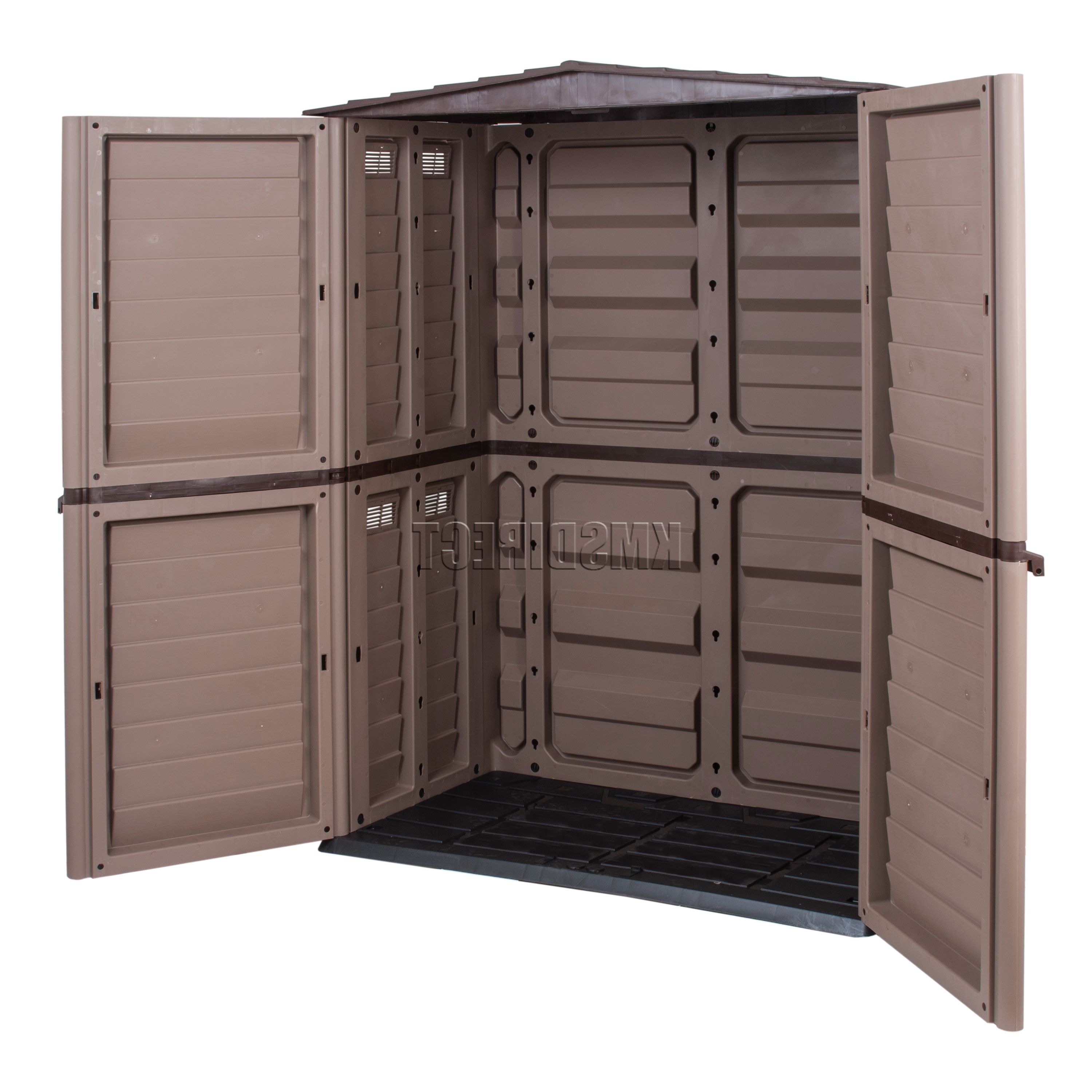 Plastic Wardrobes Box With Most Recent Starplast Outdoor Plastic Garden Tall Shed Box Storage Unit 37  (View 11 of 15)