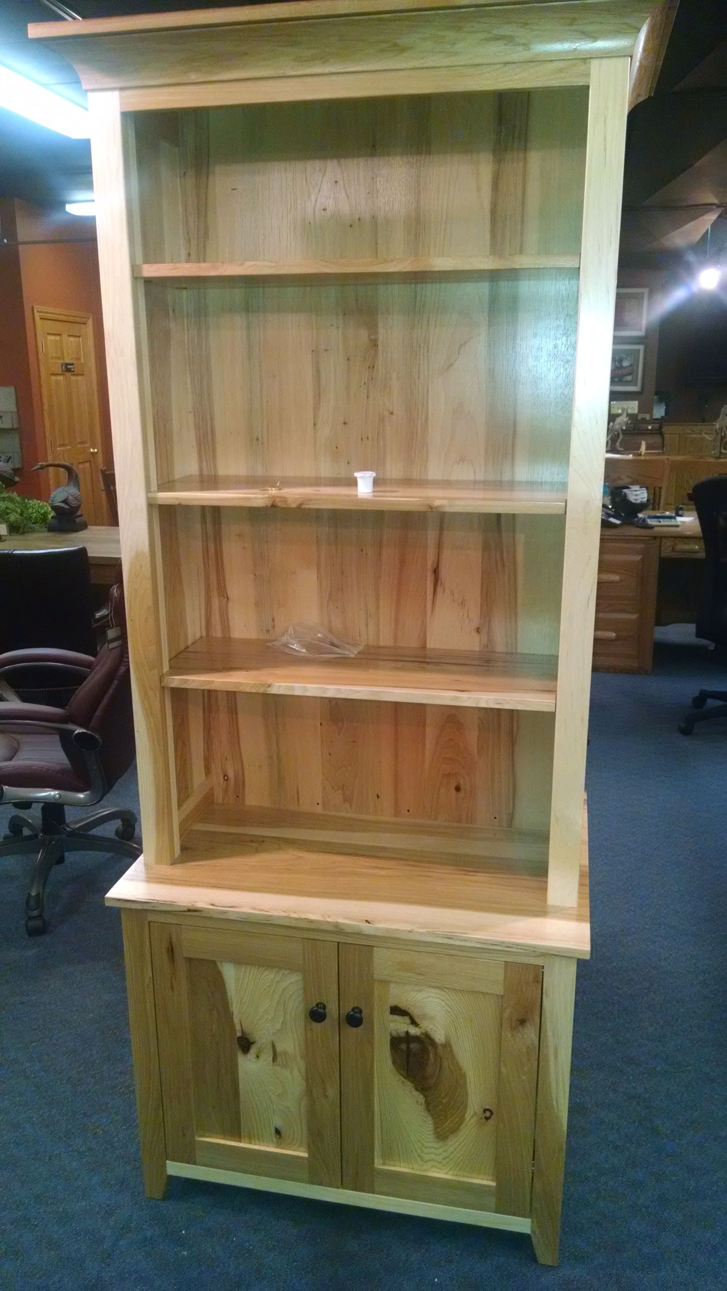 Popular Buy A Hand Made Hidden Gun Cabinet Bookcase, Made To Order From Pertaining To Bookcases With Cupboard Base (View 12 of 15)