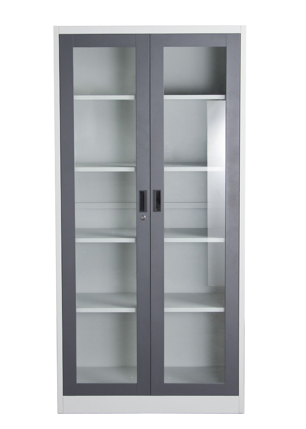 Preferred Nova Qwik 2 Door 5 Shelf Bookcase With Tempered Glass Door Front Pertaining To Glass Door Bookcases (View 13 of 15)