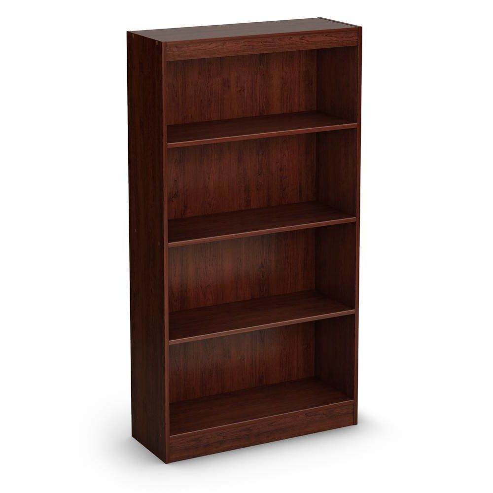 Preferred South Shore Axess 4 Shelf Bookcase In Royal Cherry 7246767c – The In 4 Shelf Bookcases (View 8 of 15)