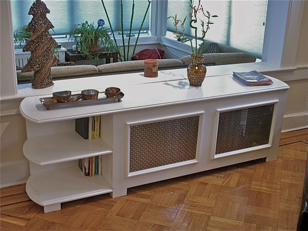 Radiator Cover And Bookcases Regarding Latest Custom Radiator Cover With Bookcasehammer Time Studio's (Photo 1 of 15)