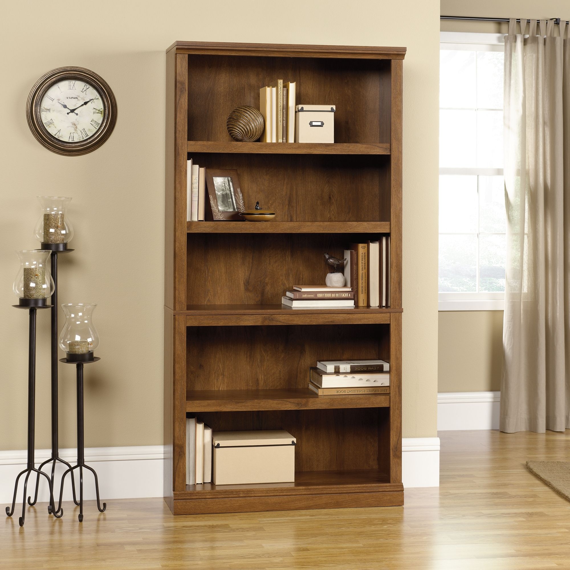 Sauder 5 Shelf Bookcases With 2018 Sauder Select (View 6 of 15)