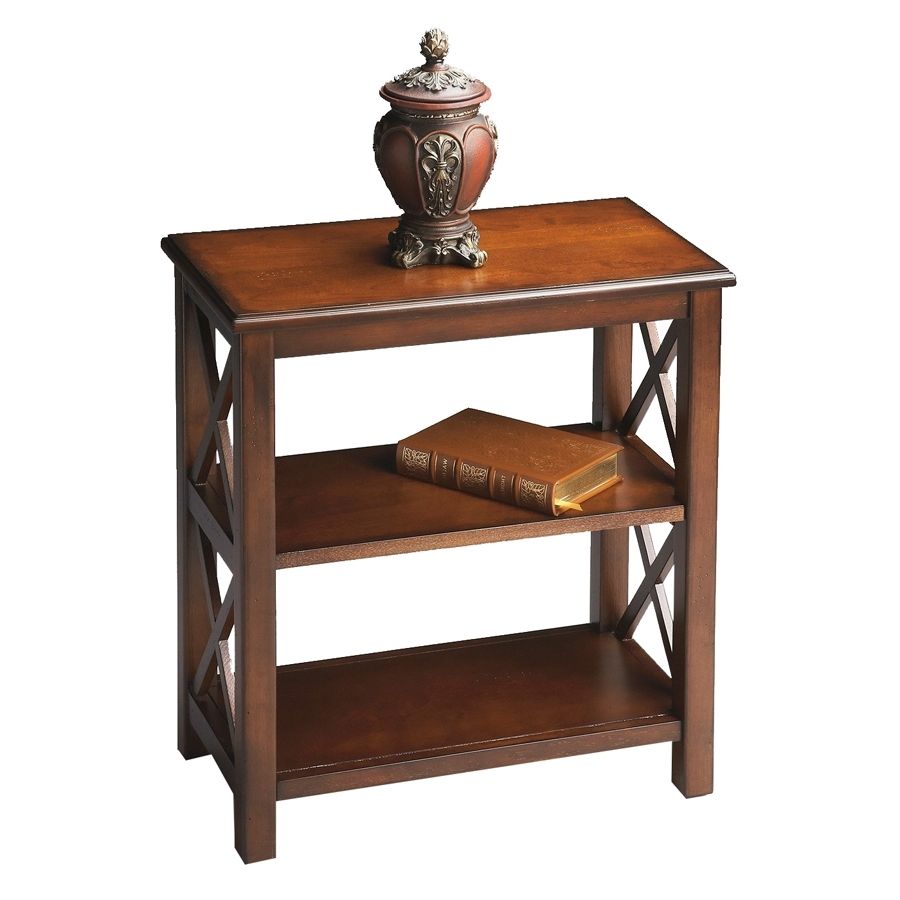 Shop Butler Specialty Plantation Cherry 2 Shelf Bookcase At Lowes With Regard To Newest 2 Shelf Bookcases (View 11 of 15)