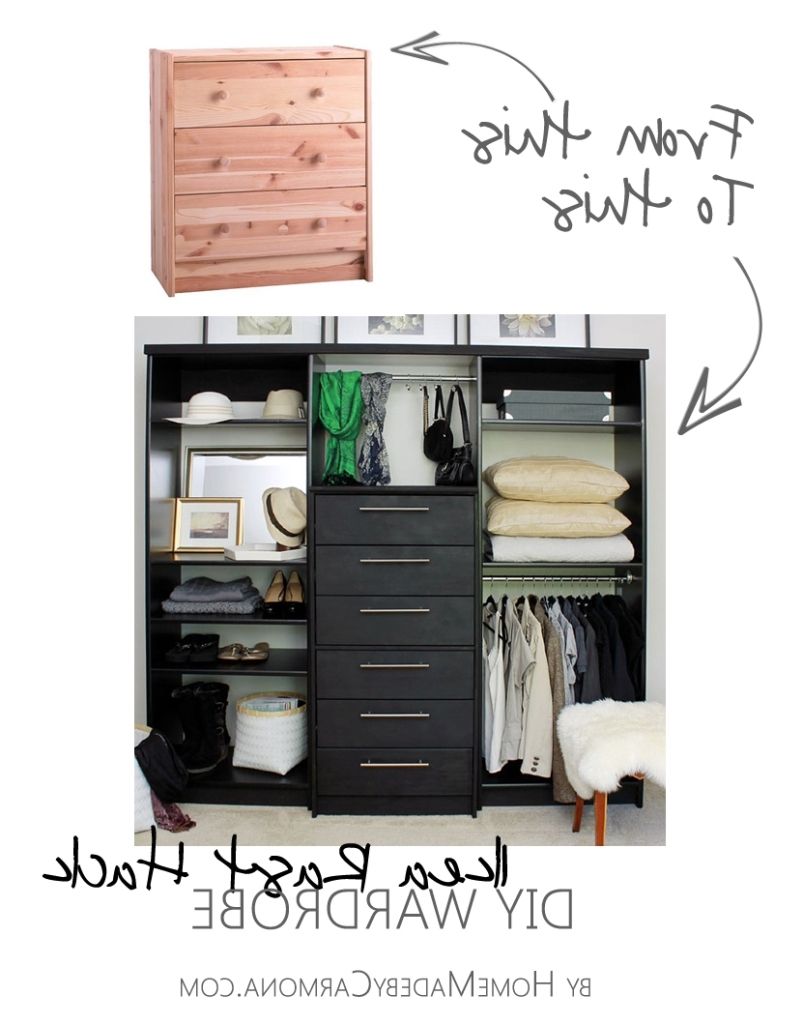 Trendy Wardrobes With Shelves And Drawers Within Wardrobe Hack (View 12 of 15)