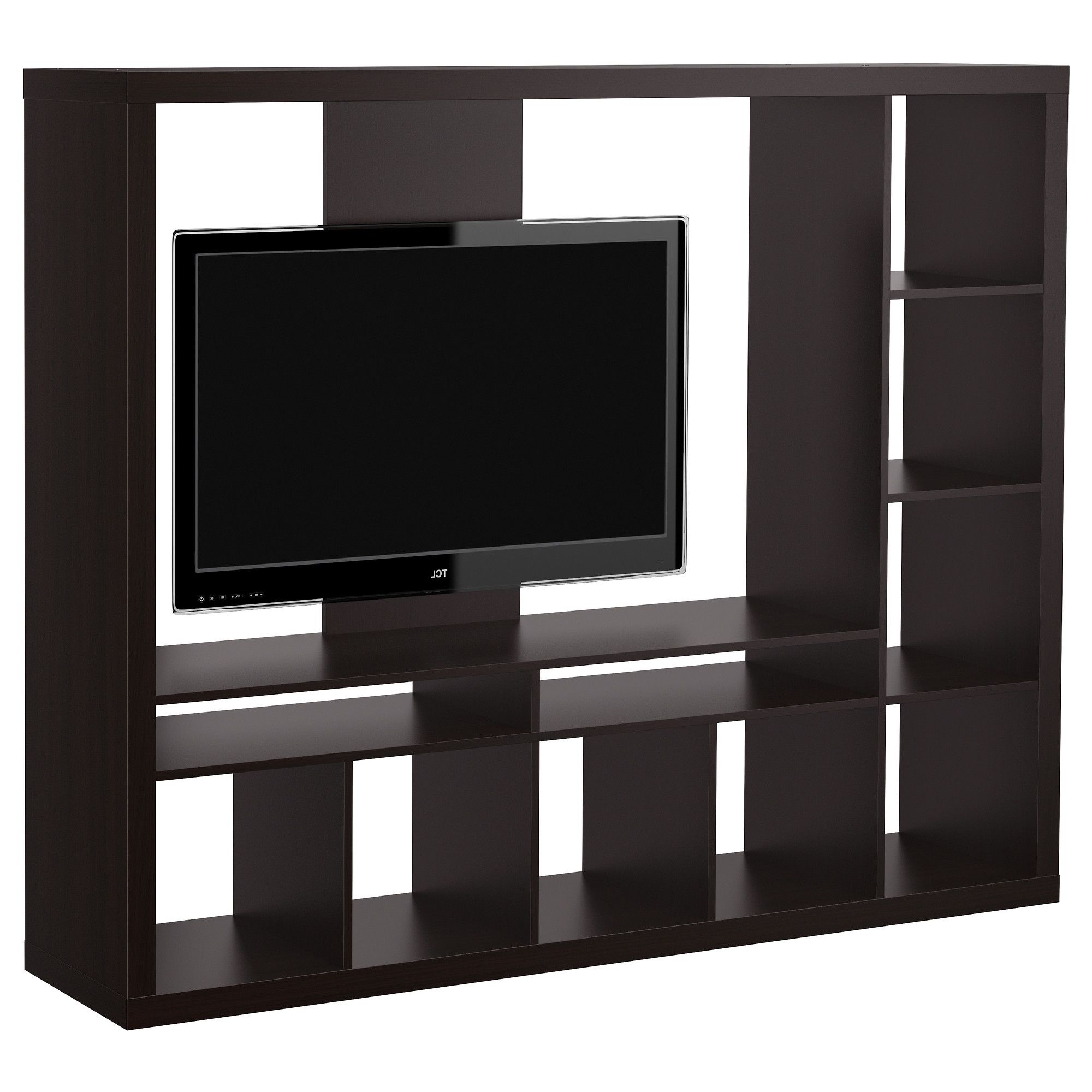 Tv Storage Unit Pertaining To Famous Expedit Tv Storage Unit – Black Brown – Ikea, For Separating (View 8 of 15)