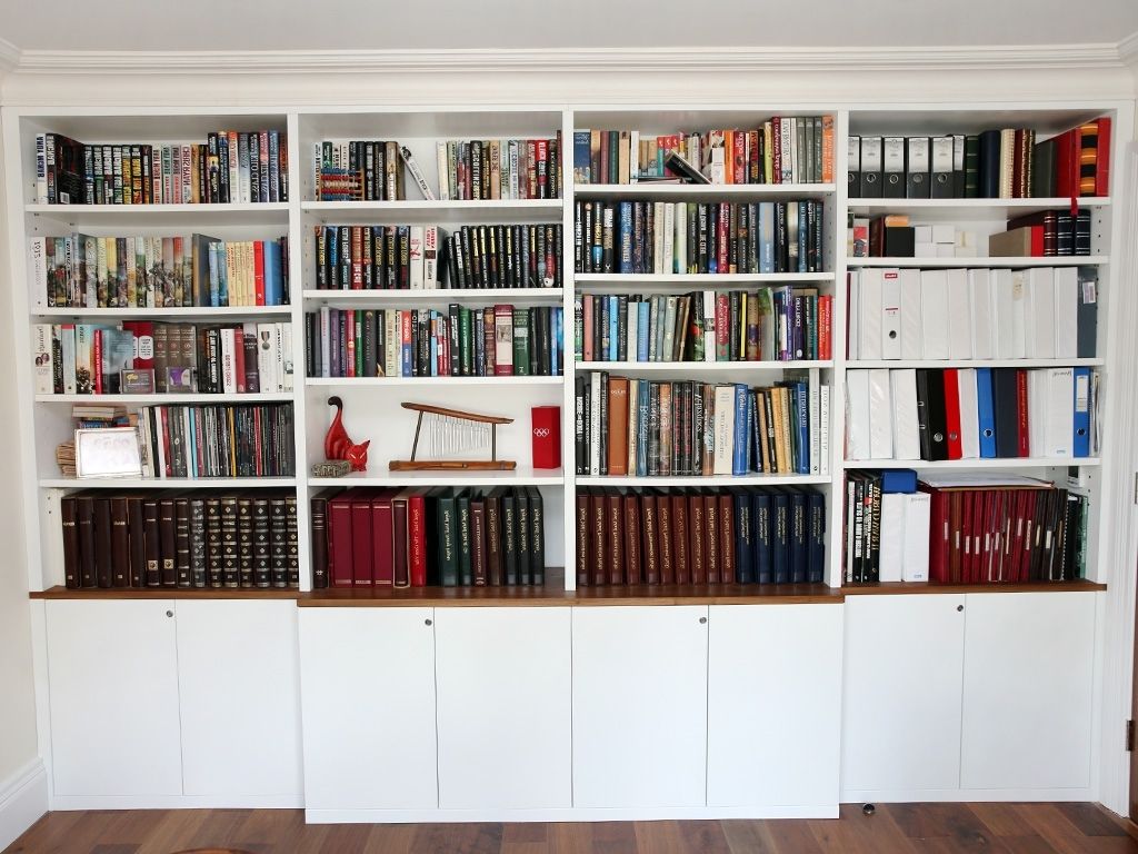 Wall Units: Enchanting White Bookshelves Small Bookcase, Wall In Current Bookcases With Cupboards (View 13 of 15)