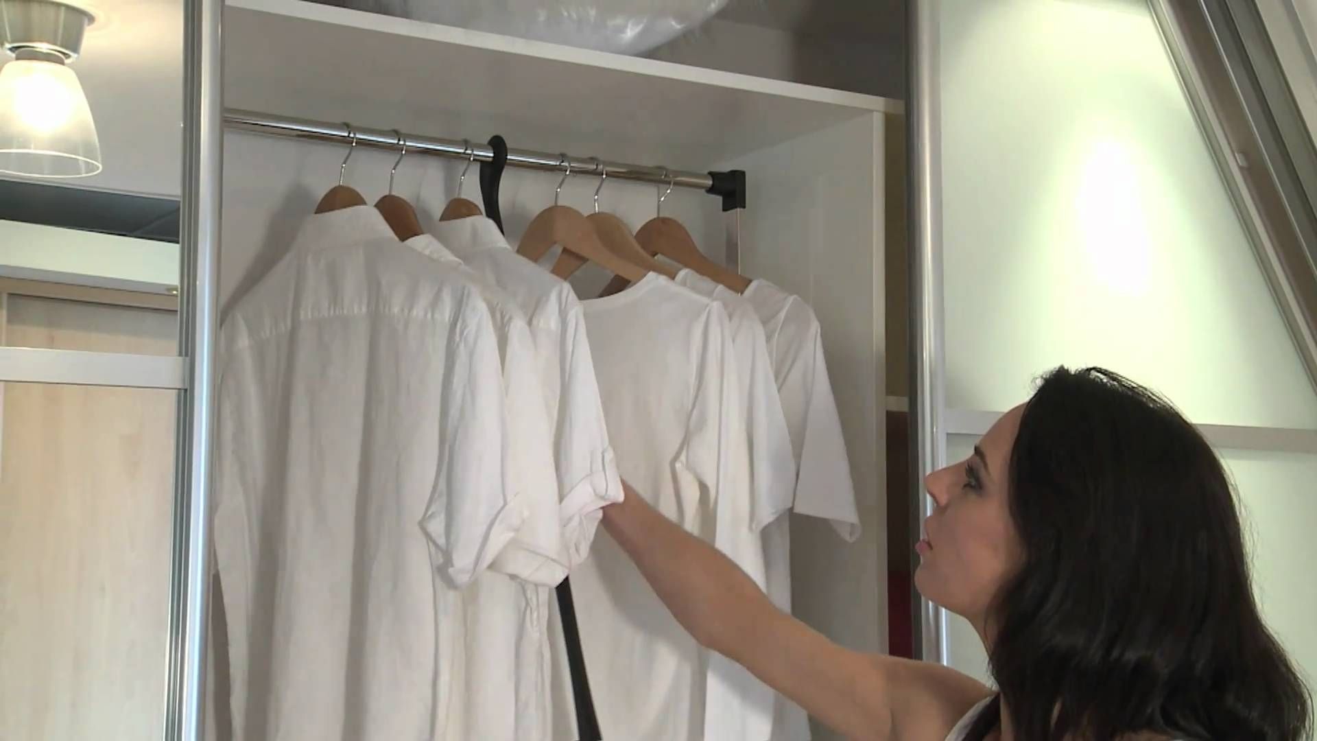 Wardrobes With Double Hanging Rail Pertaining To Latest Sliderobes Wardrobe Pull Down Rail – Youtube (View 14 of 15)