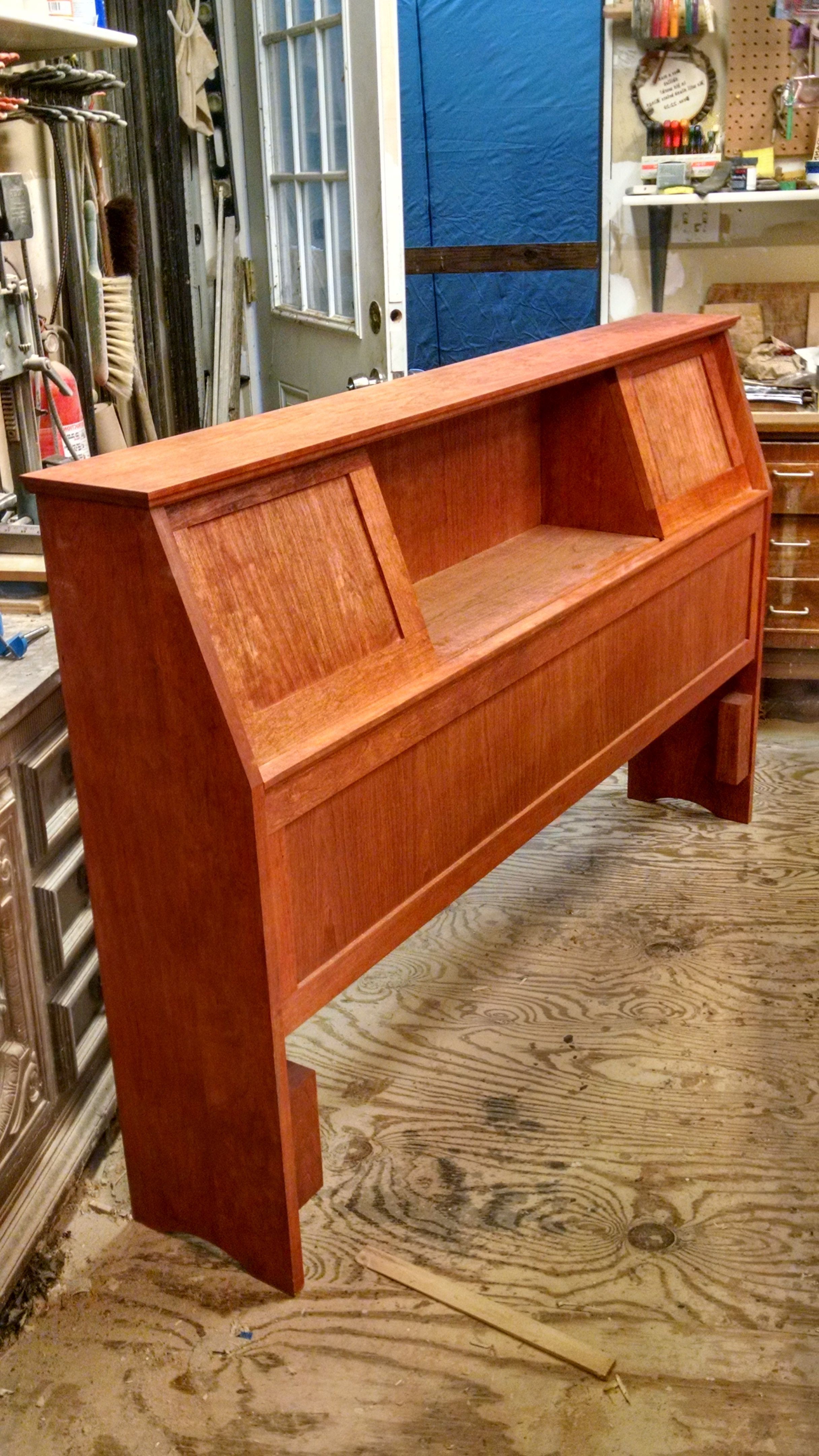 Well Known Custom Made Mid Century Modern Bookcase Headboard (View 7 of 15)