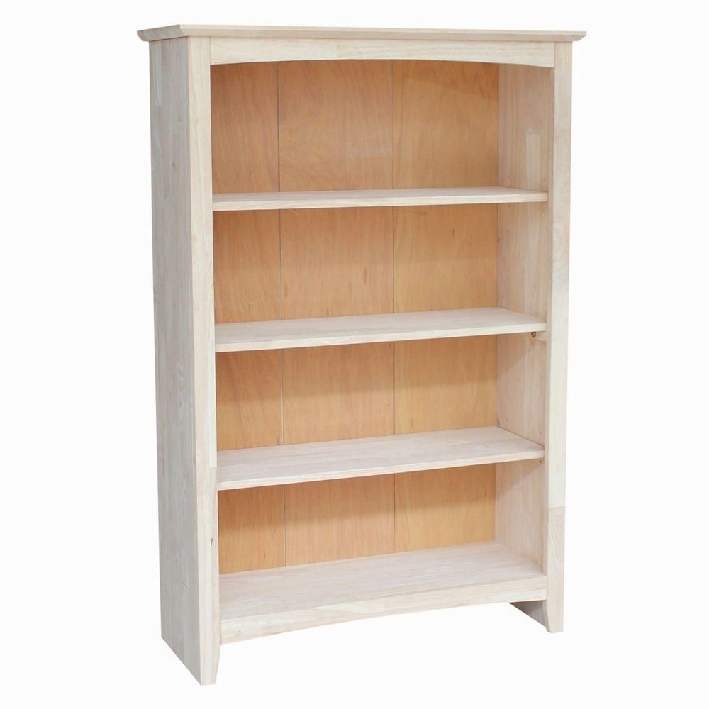 Well Known International Concepts Brooklyn Unfinished Open Bookcase Sh 3224a Pertaining To Unfinished Bookcases (View 2 of 15)