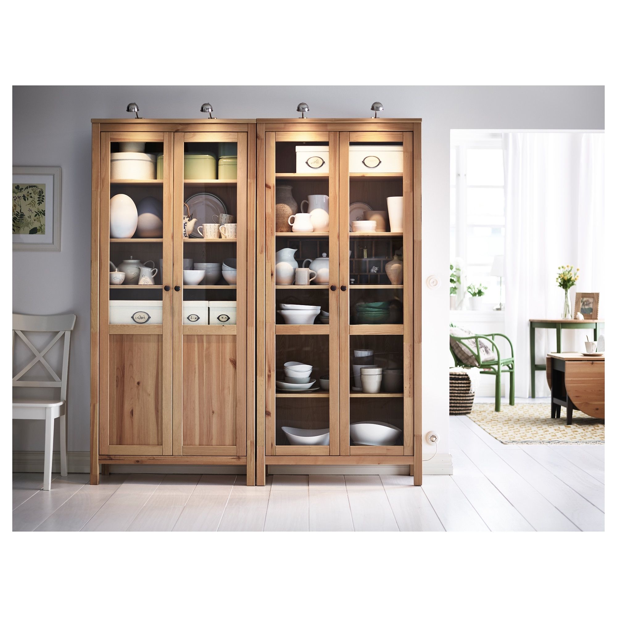 Well Liked Hemnes Glass Door Cabinet – Black Brown – Ikea Inside Ikea Hemnes Bookcases (View 4 of 15)