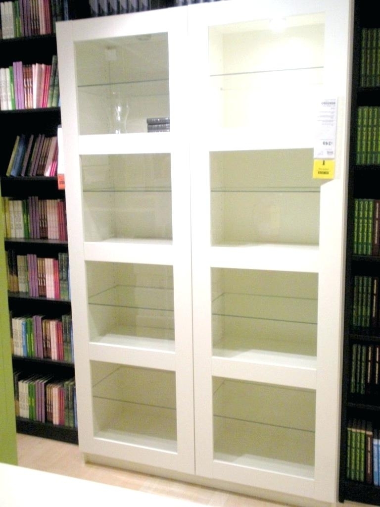 White Bookcases With Glass Doors Inside Current Decoration: White Bookcases With Glass Doors (Photo 3 of 15)