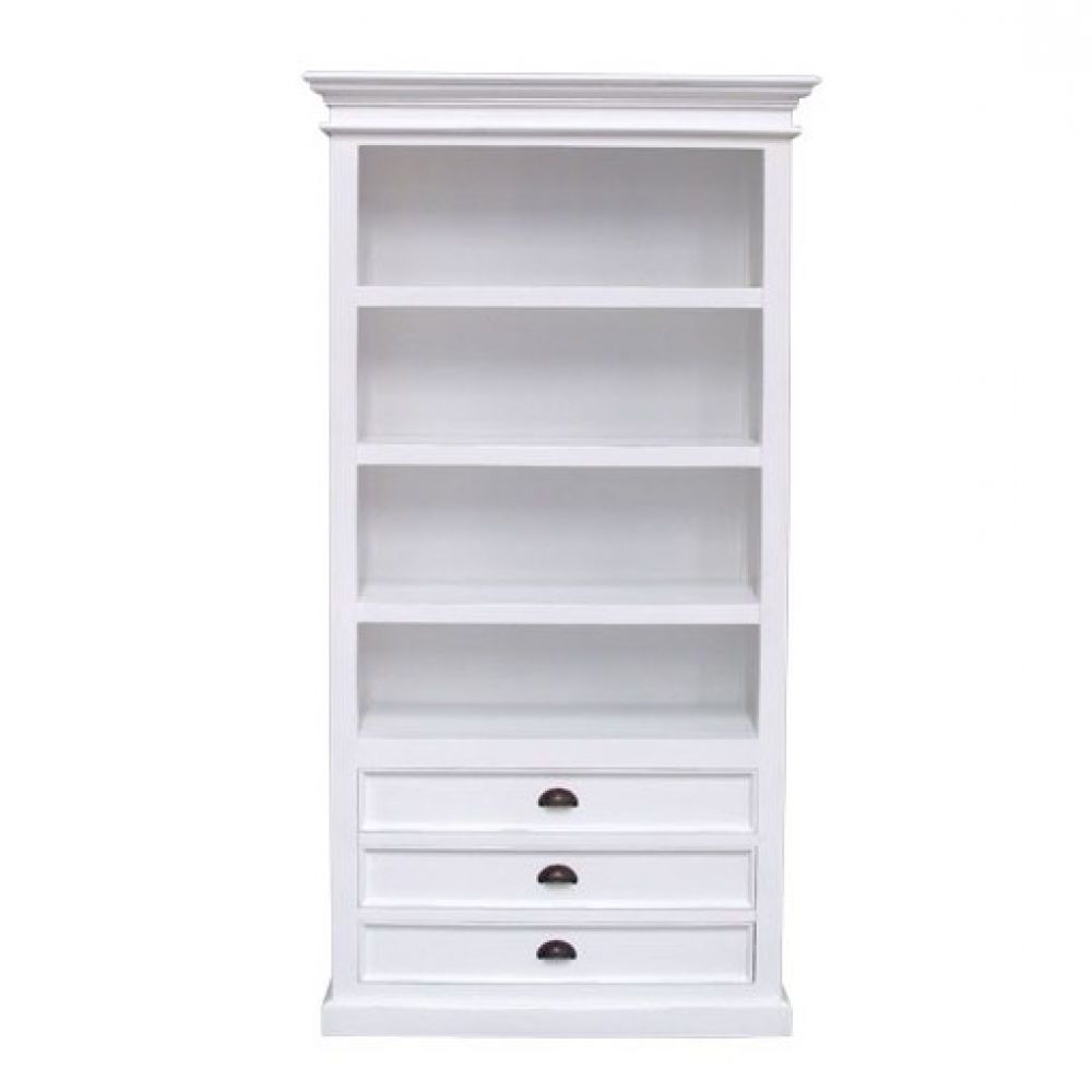 White Bookshelves With Drawers • Drawer Ideas Inside 2018 White Bookcases With Cupboard (View 15 of 15)
