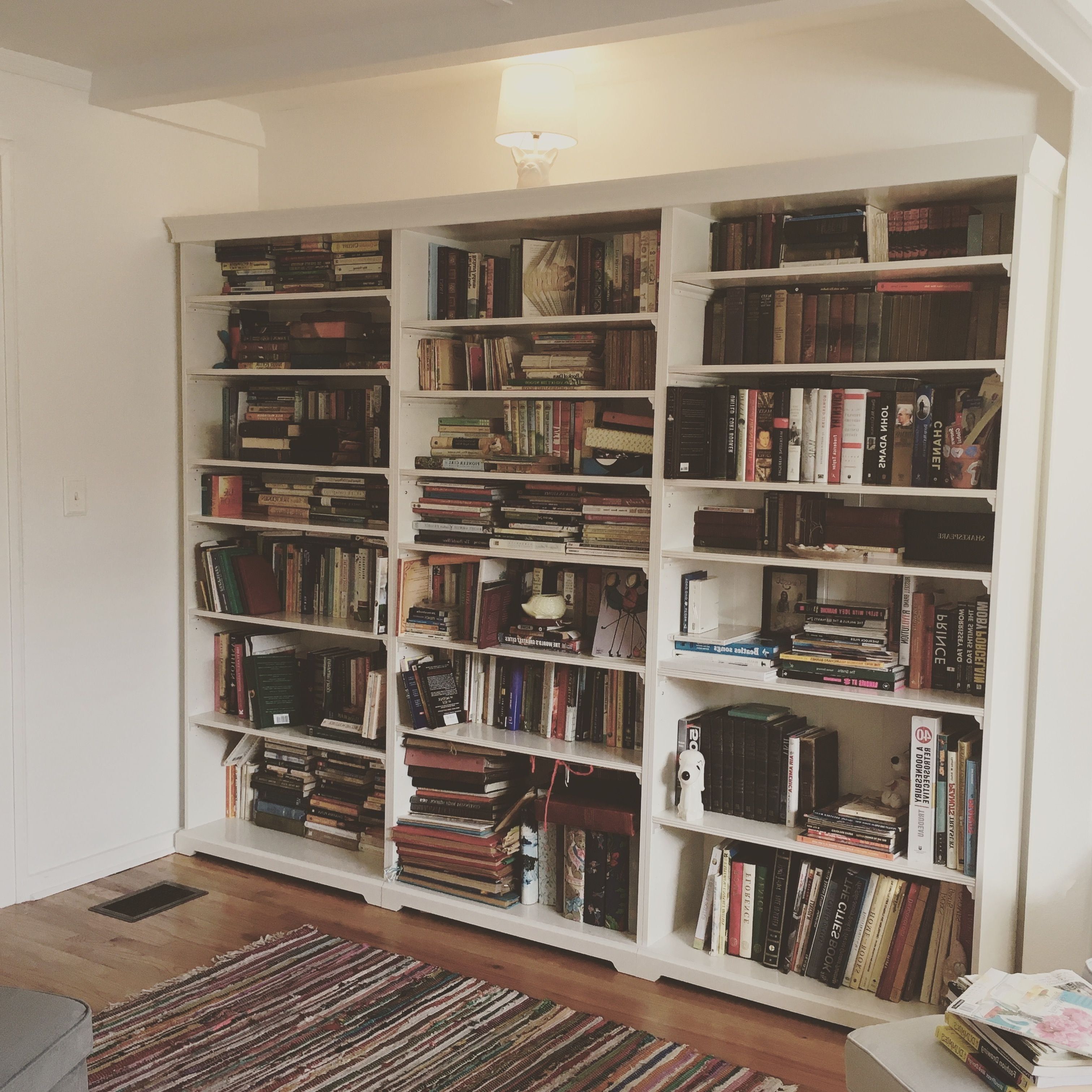 Widely Used Part Of The Library Finished! Used Ikea Liatorp Bookcases With Regard To Liatorp Bookcases (View 3 of 15)