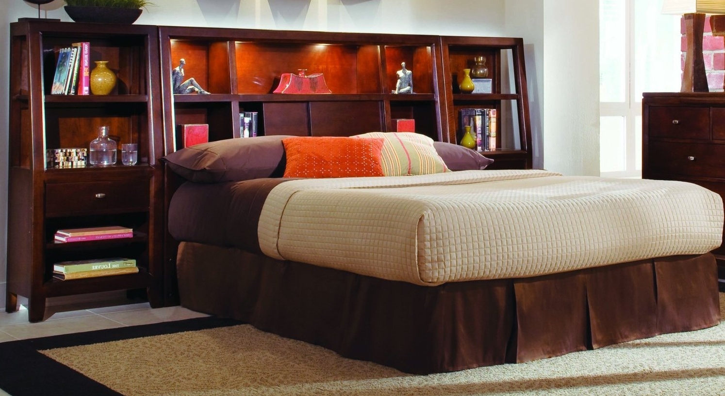 Featured Photo of 15 Collection of Full Size Headboard Bookcases