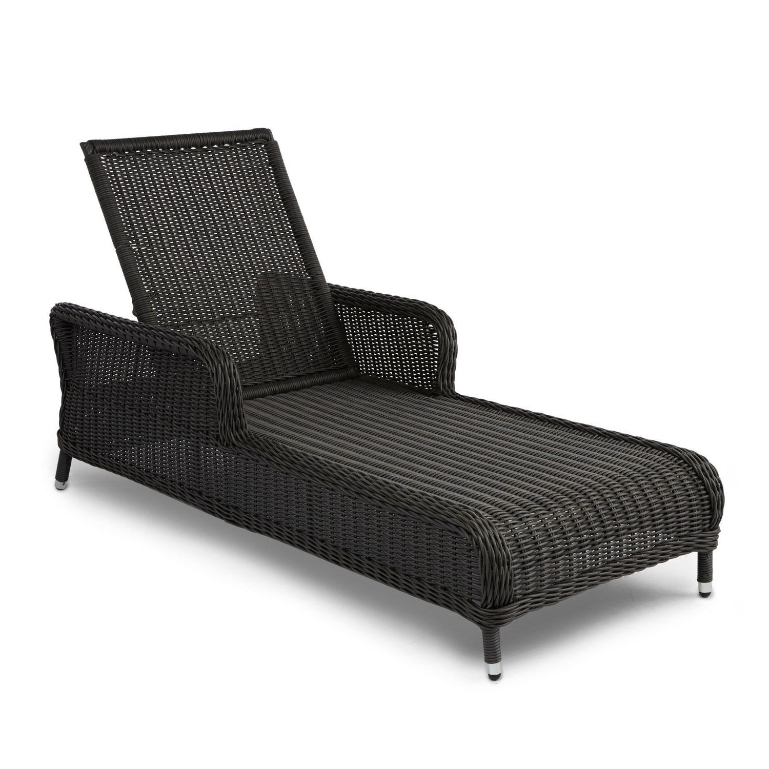 2017 Black Chaise Lounge Outdoor Chairs With Regard To Outdoor : Chaise Lounge Chairs Lowes Outdoor Patio Chaise Lounges (View 4 of 15)