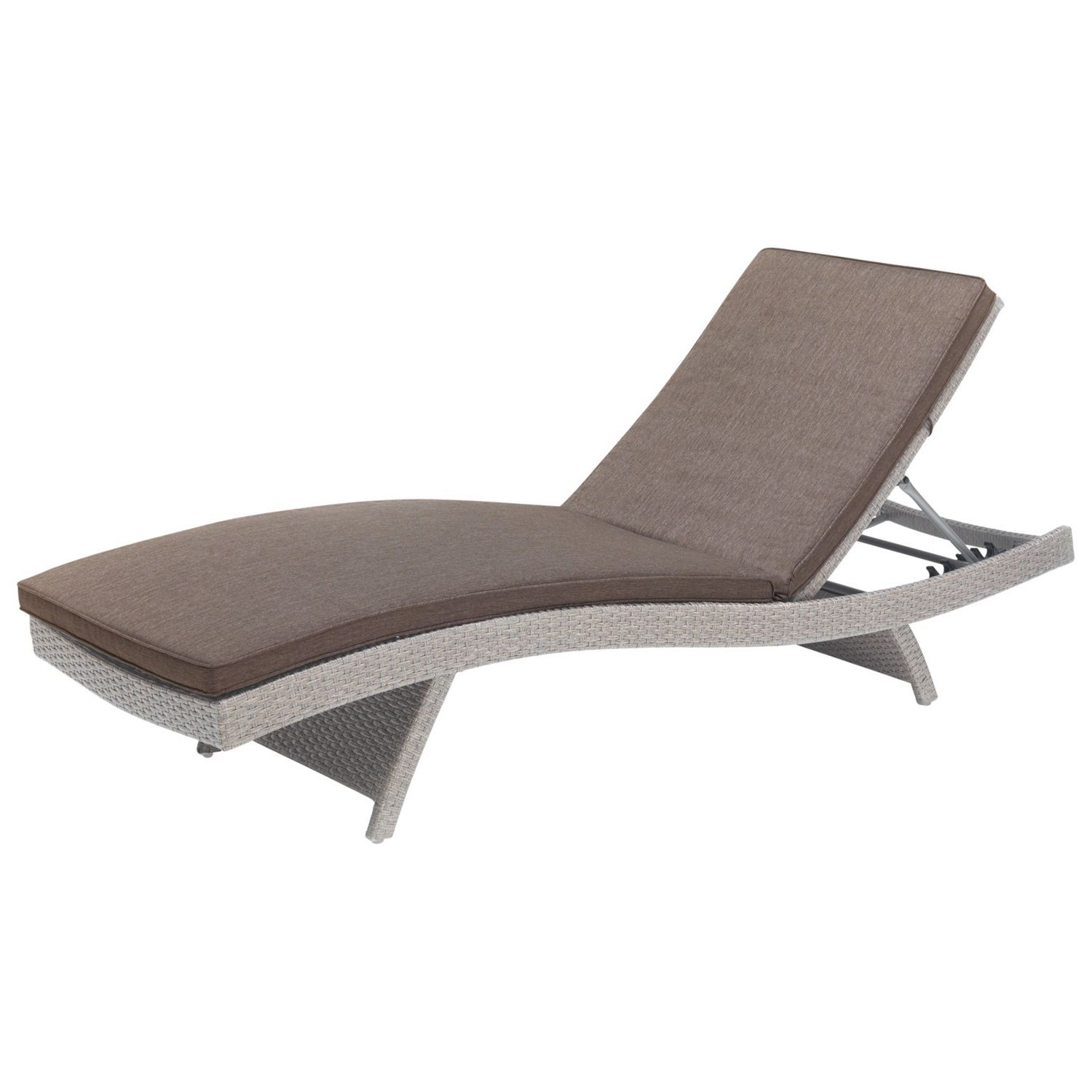2017 Kettler Chaise Lounge Chairs In Kettler Universal Sun Lounger – White Wash With Taupe Cushion From (View 9 of 15)