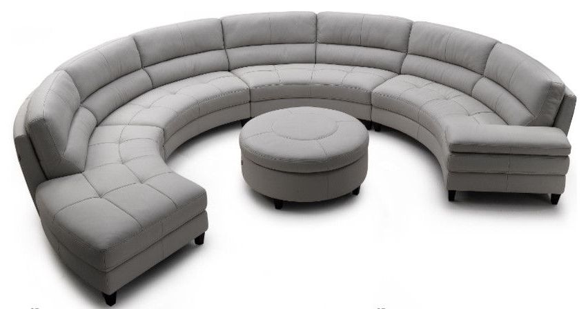 2017 Round Sofas Intended For Pavoncello Rotunda, 3 Piece Round Sectional Price: $4,599.00 (Photo 5 of 10)