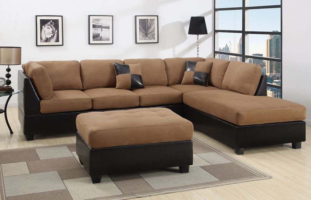 2017 Sectional Sectionals Sofa Couch Loveseat Couches With Free Ottoman With Sectionals With Ottoman (View 10 of 10)