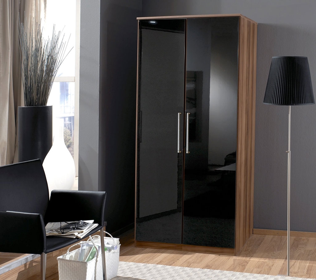 2018 Black Shiny Wardrobes Pertaining To Funky High Gloss Bedroom Furniture Design – Hgnv (Photo 1 of 15)