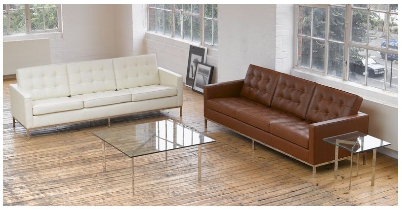 2018 Florence Sofa, Cream White Premium Leather (View 3 of 10)