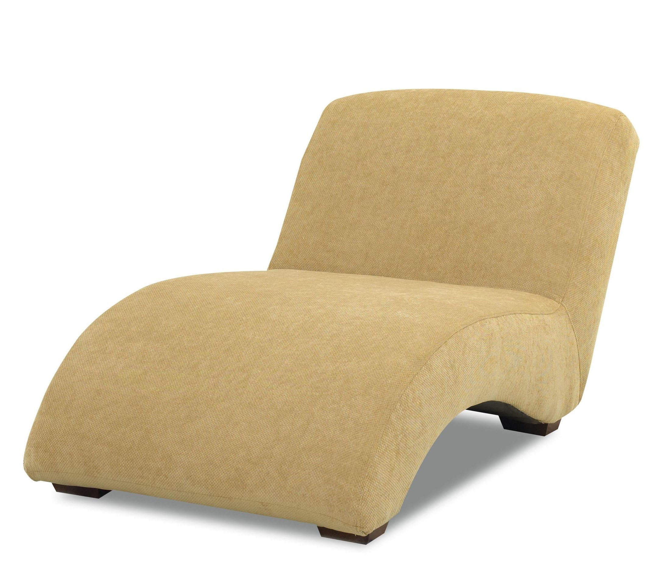 2018 Klaussner Chairs And Accents Oversized Celebration Armless Chaise Within Armless Chaise Lounges (View 1 of 15)