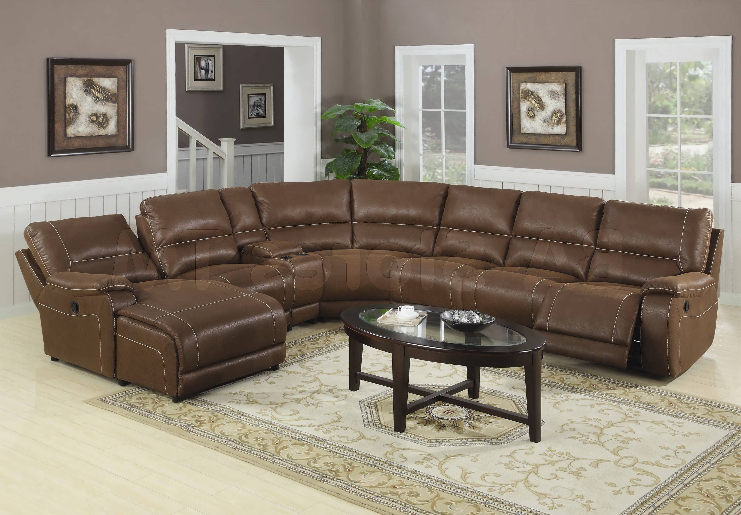 2018 Sofa : Sectional Sofas With Recliners Reclining Sectional With Inside Chaise Recliners (Photo 8 of 15)