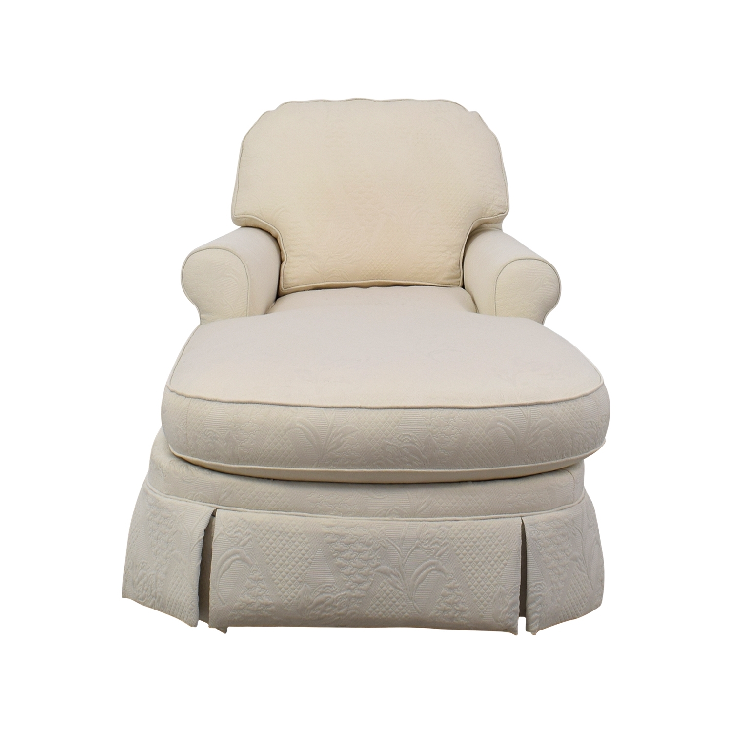 [%85% Off – Ethan Allen Ethan Allen Victoria White Chaise Lounge / Sofas Within Popular White Chaises|white Chaises Throughout Most Recently Released 85% Off – Ethan Allen Ethan Allen Victoria White Chaise Lounge / Sofas|well Known White Chaises With Regard To 85% Off – Ethan Allen Ethan Allen Victoria White Chaise Lounge / Sofas|most Recent 85% Off – Ethan Allen Ethan Allen Victoria White Chaise Lounge / Sofas Intended For White Chaises%] (Photo 8 of 15)