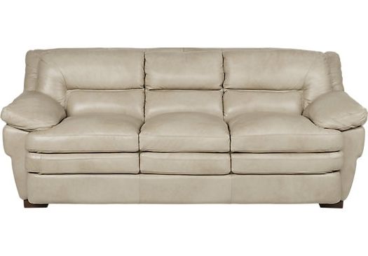 $988.00 – Aventino Tan Leather Sofa – Classic – Transitional, With Regard To Trendy Light Tan Leather Sofas (Photo 10 of 10)