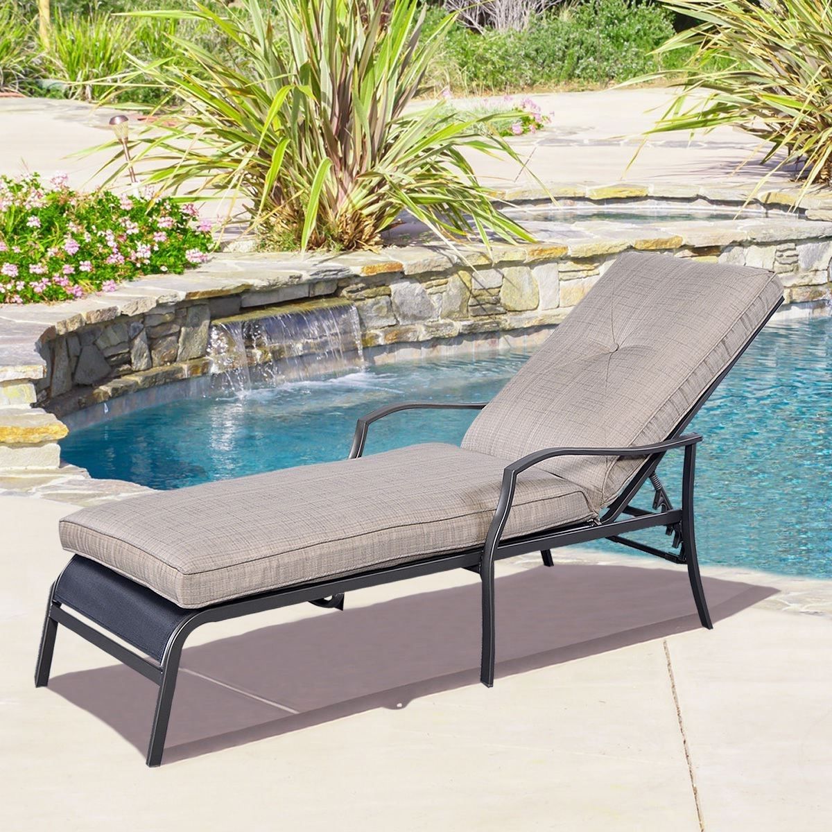 Adjustable Pool Chaise Lounge Chair Recliners Throughout Well Known Selecting Outdoor Lounge Furniture (View 10 of 15)