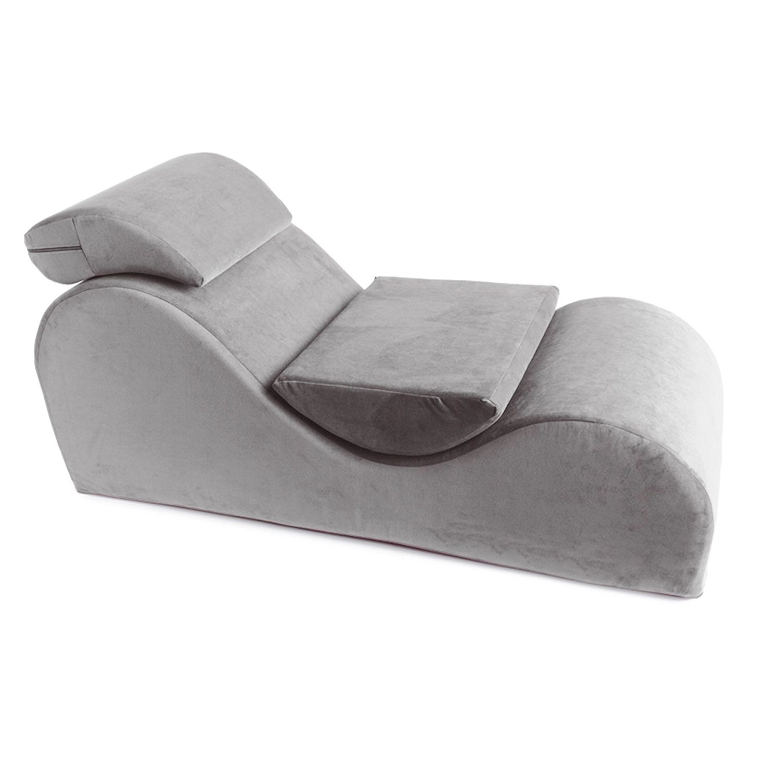 Amazon: Liberator Esse Sensual Lounge, Grey Velvish: Health Intended For Newest Esse Chaises (Photo 7 of 37)