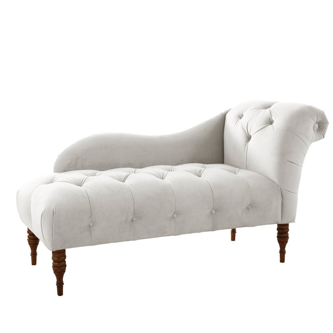 Amazon: Skyline Furniture Tufted Fainting Sofa, Velvet Light With Trendy Couches With Chaise Lounge (View 9 of 15)