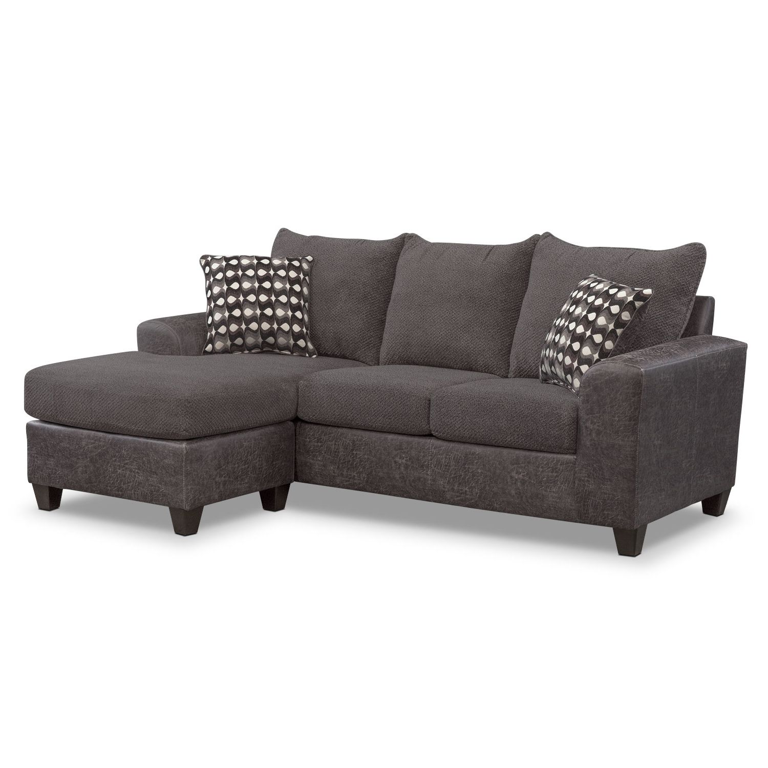 American Signature Furniture Regarding Gray Couches With Chaise (Photo 1 of 15)
