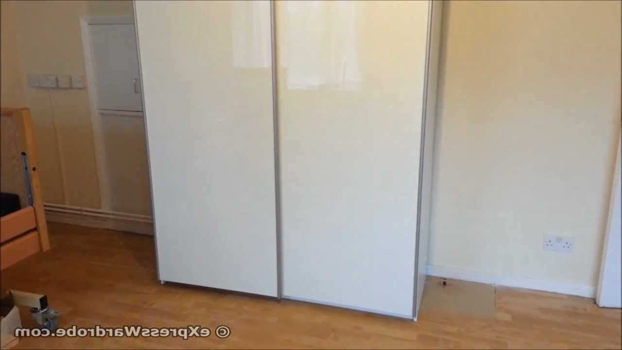 Argos Pipari White Gloss Sliding Doors Wardrobe Design – Youtube For Popular High Gloss Doors Wardrobes (View 7 of 15)