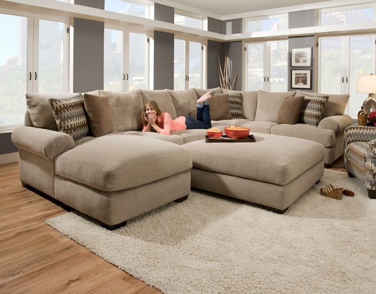 Baccarat 3 Pc Sectional Product No Throughout Wide Seat Sectional Sofas (Photo 1 of 10)