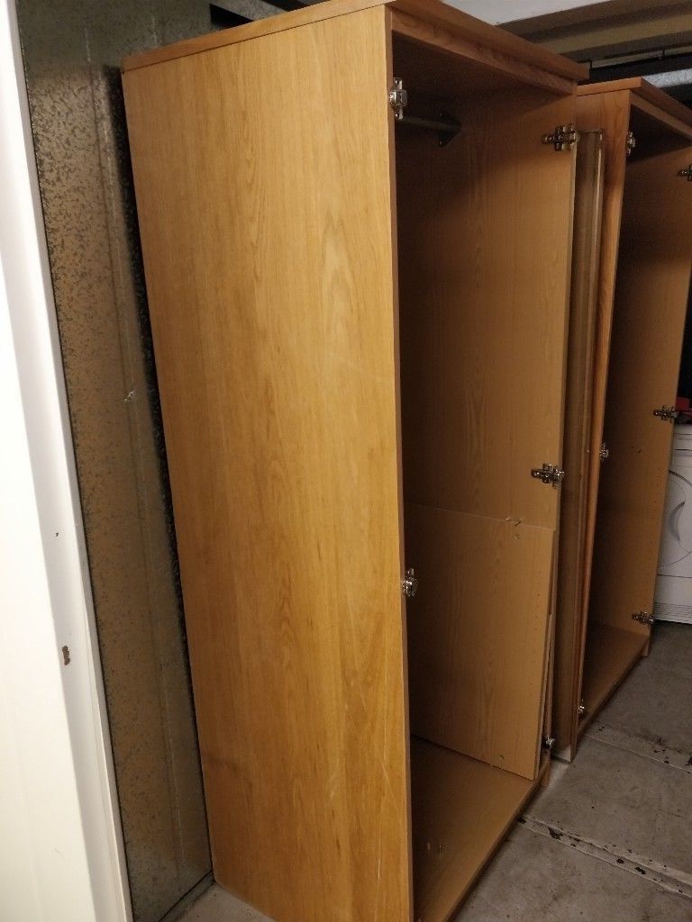 Best And Newest 2x Oak Wardrobes For Sale. Good Condition (View 12 of 15)