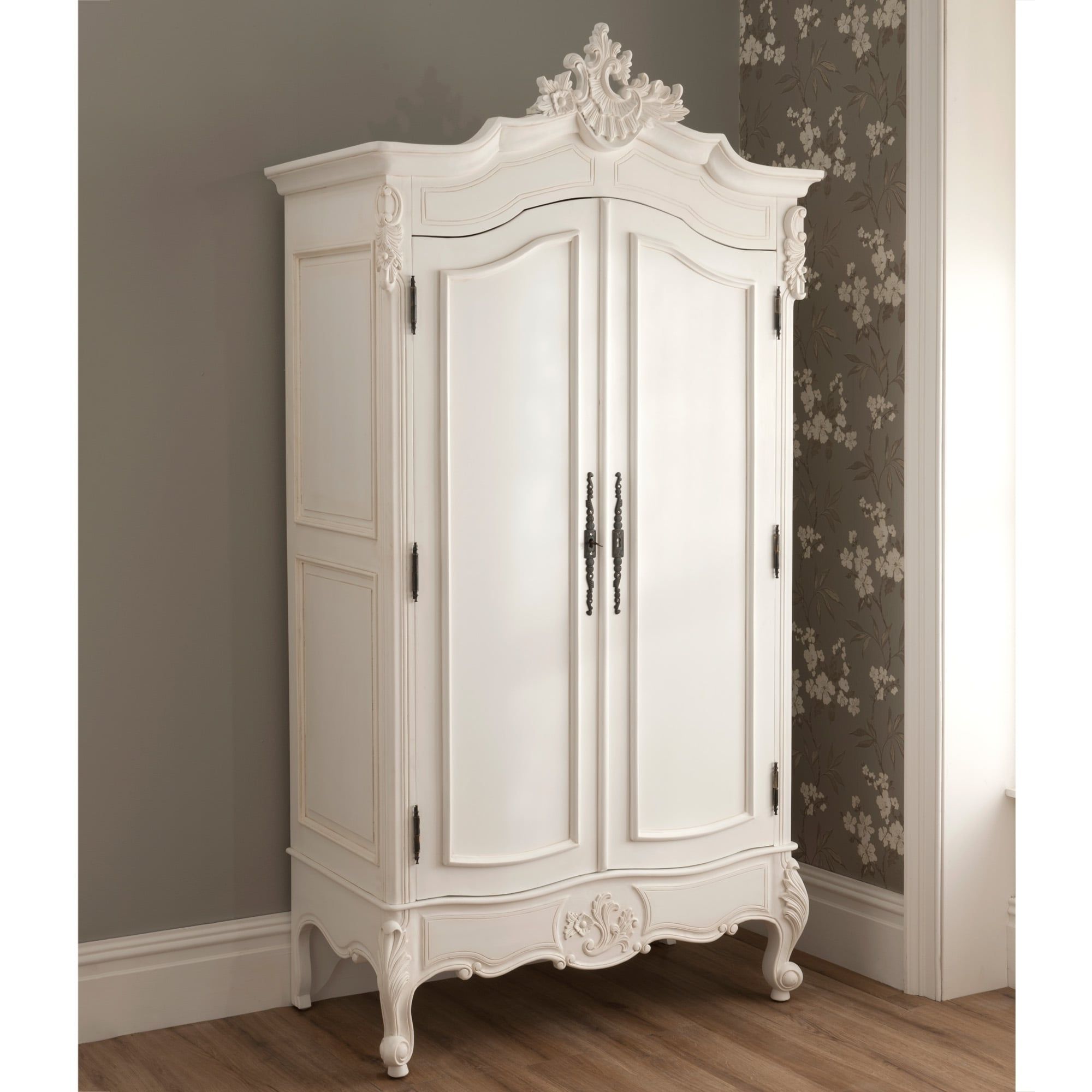 Best And Newest Armoire French Wardrobes Throughout 2 Door La Rochelle Antique French Wardrobe (View 1 of 15)