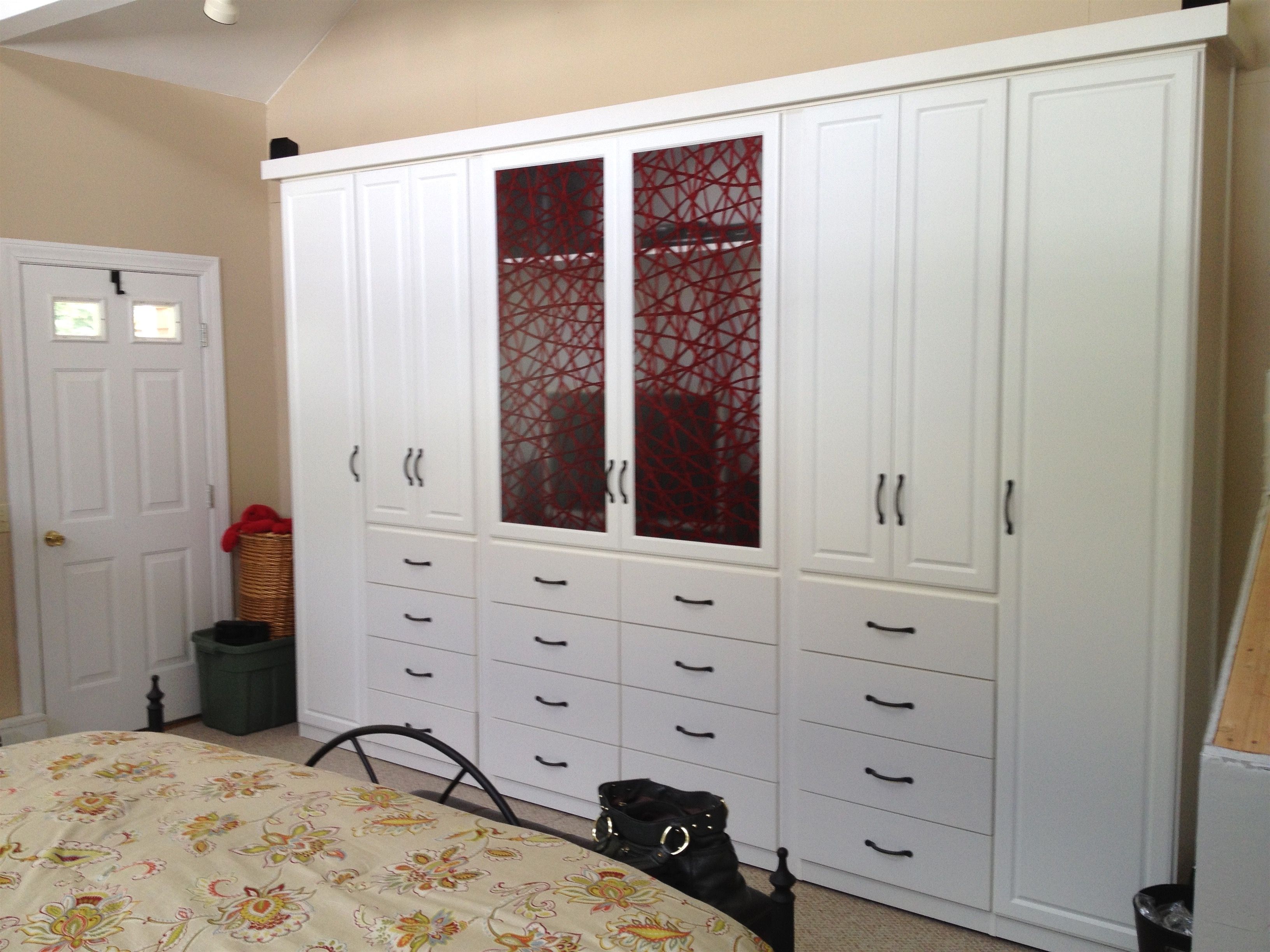 Best And Newest Bedroom : White Sliding Door Wardrobe Wooden Wardrobe Wardrobe Within White Wood Wardrobes With Drawers (View 15 of 15)