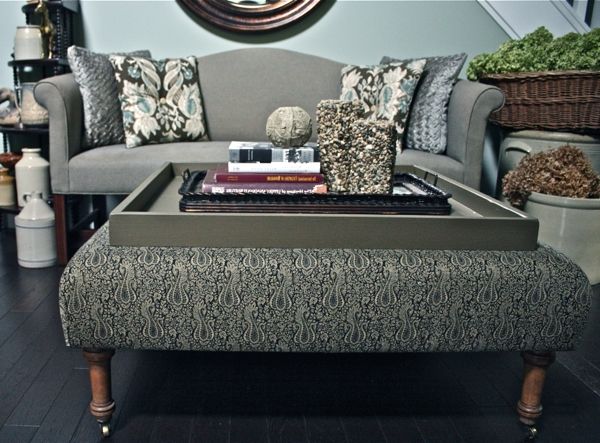Best And Newest Custom Ottoman With Removable Tray Top… Intended For Ottomans With Tray (View 10 of 10)