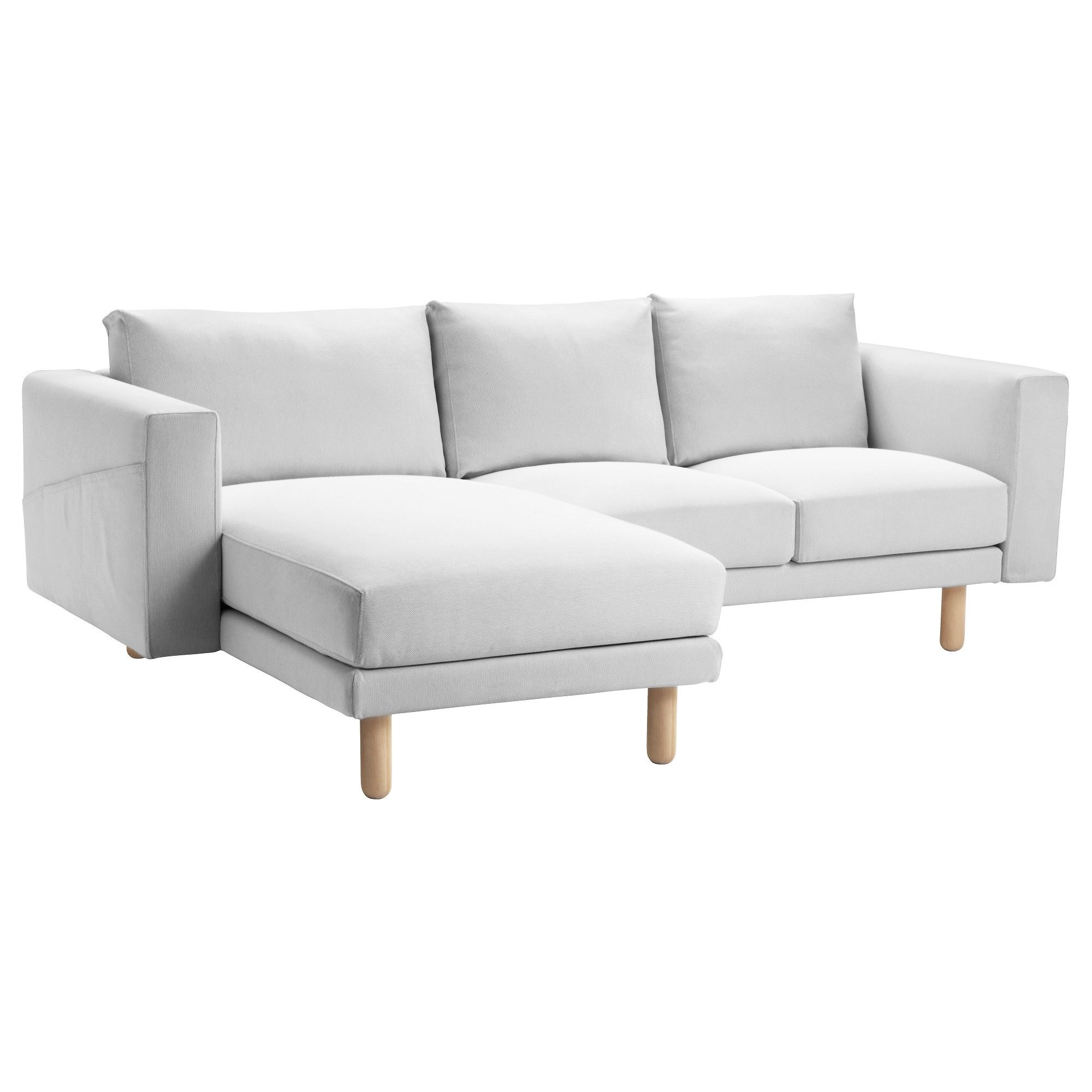 Best And Newest Ikea Chaise Sofas With Norsborg Sectional, 3 Seat – Finnsta White, Birch – Ikea (View 10 of 15)