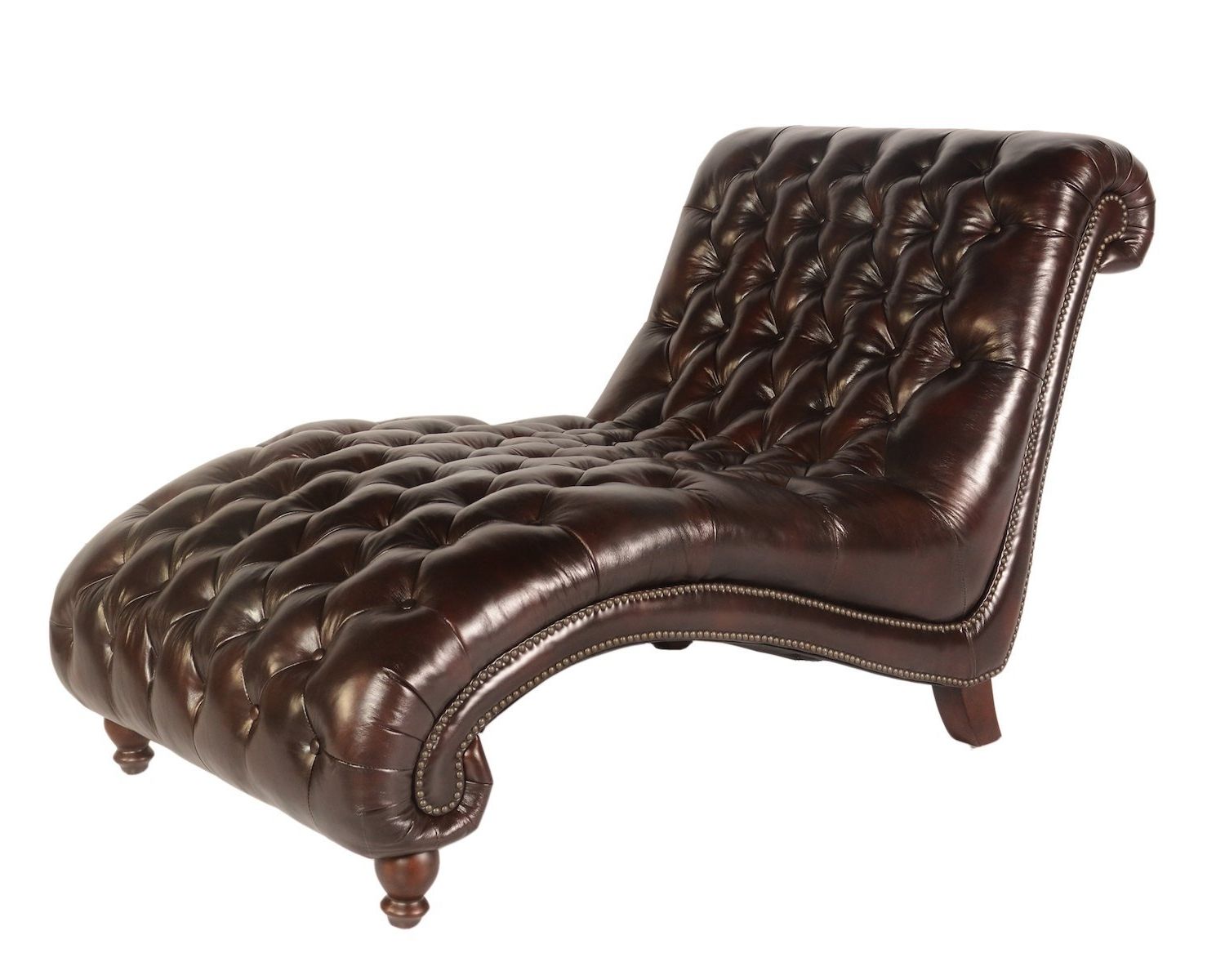 Best And Newest Leather Chaise Lounges Throughout Amazon: Lazzaro C3988 Double Chaise In Vintage Toberlone (View 5 of 15)
