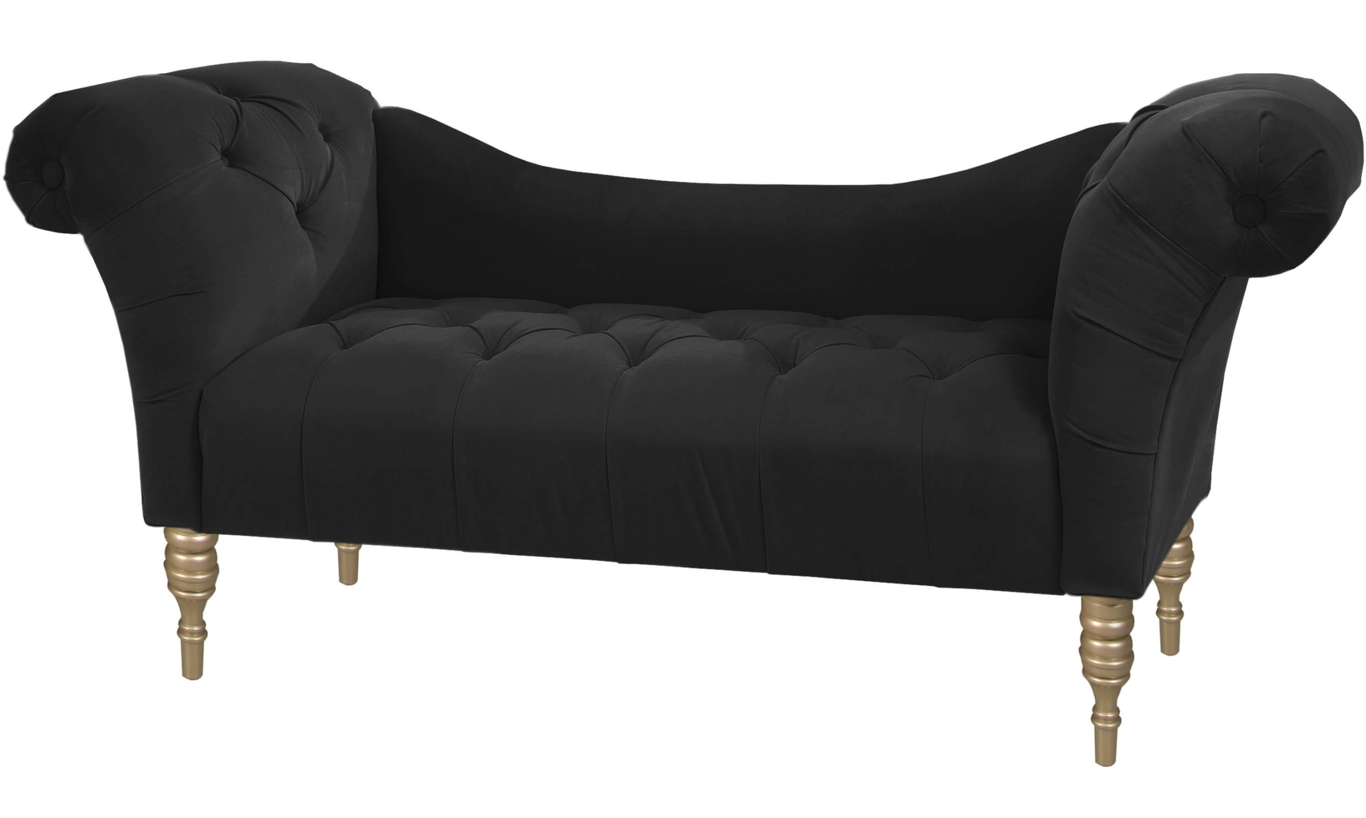 Featured Photo of 15 Photos Black Chaise Lounges