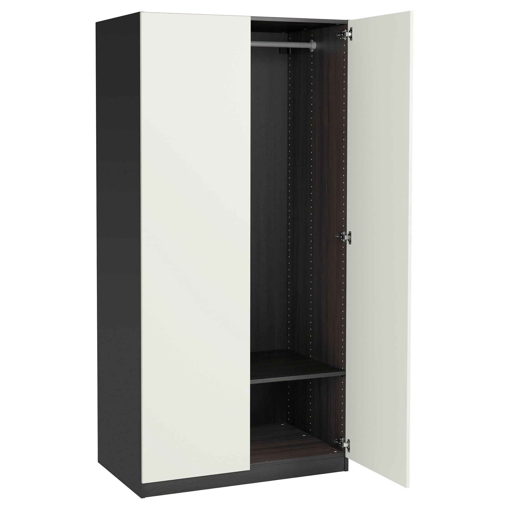 Black Wardrobes With Regard To Most Up To Date Pax Wardrobe – 39 3/8x23 5/8x79 1/4 " – Ikea (View 6 of 15)
