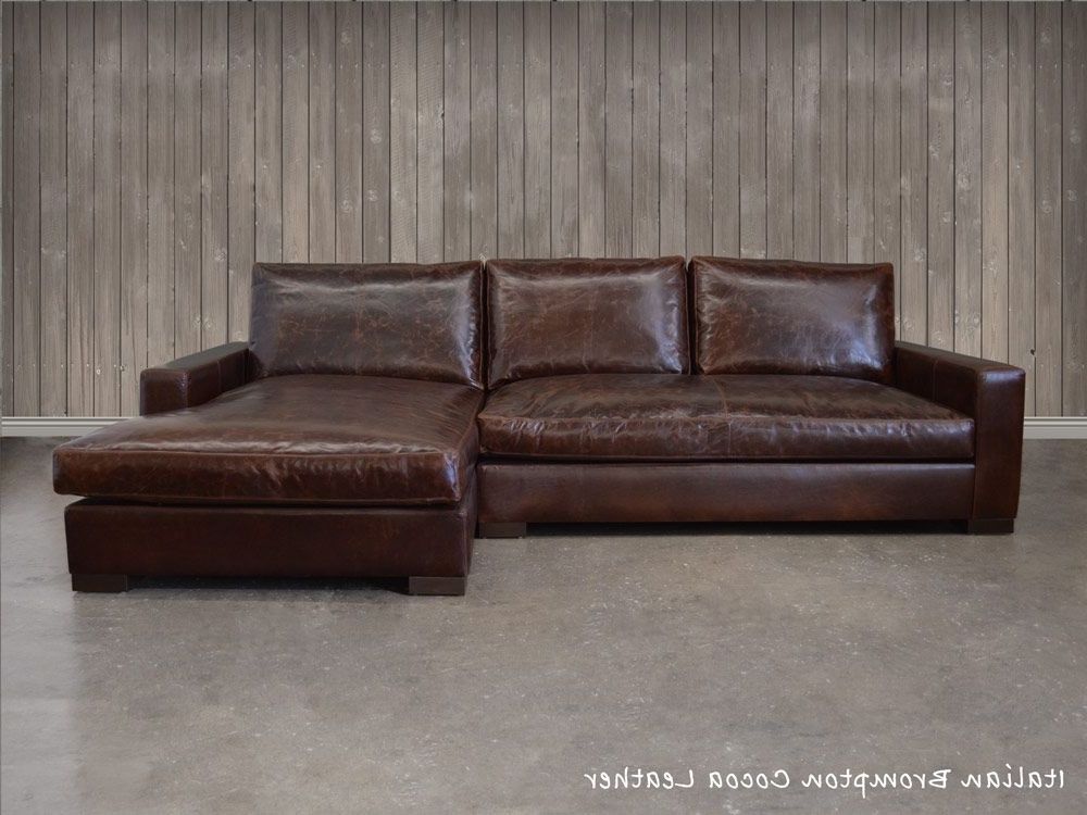 Braxton Sectional Sofas With Latest The Braxton Leather Sofa Chaise Sectional (shown Here In Italian (View 4 of 10)