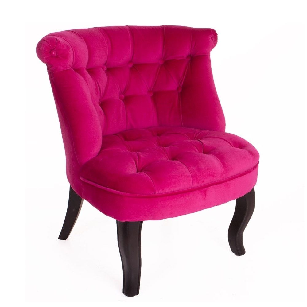 Chairs : Pink Chair Pink Accent Chair Hot Pink Chair Blush Pink Regarding Famous Hot Pink Chaise Lounge Chairs (View 12 of 15)