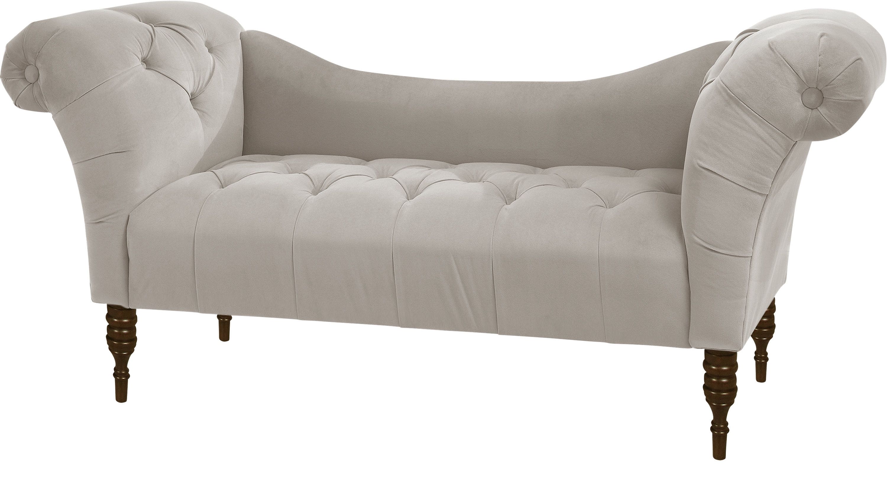 Chaise Benchs Within Most Up To Date Whitmere Light Gray Chaise Bench – Transitional (Photo 1 of 15)