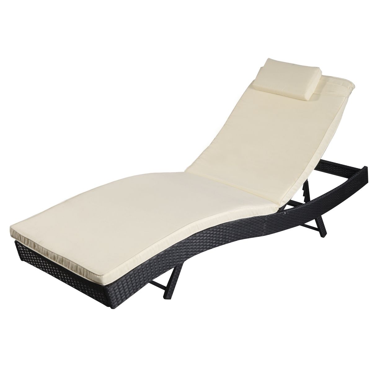 Chaise Lounge Chairs For Outdoors Throughout Well Liked Costway Adjustable Pool Chaise Lounge Chair Outdoor Patio (View 12 of 15)
