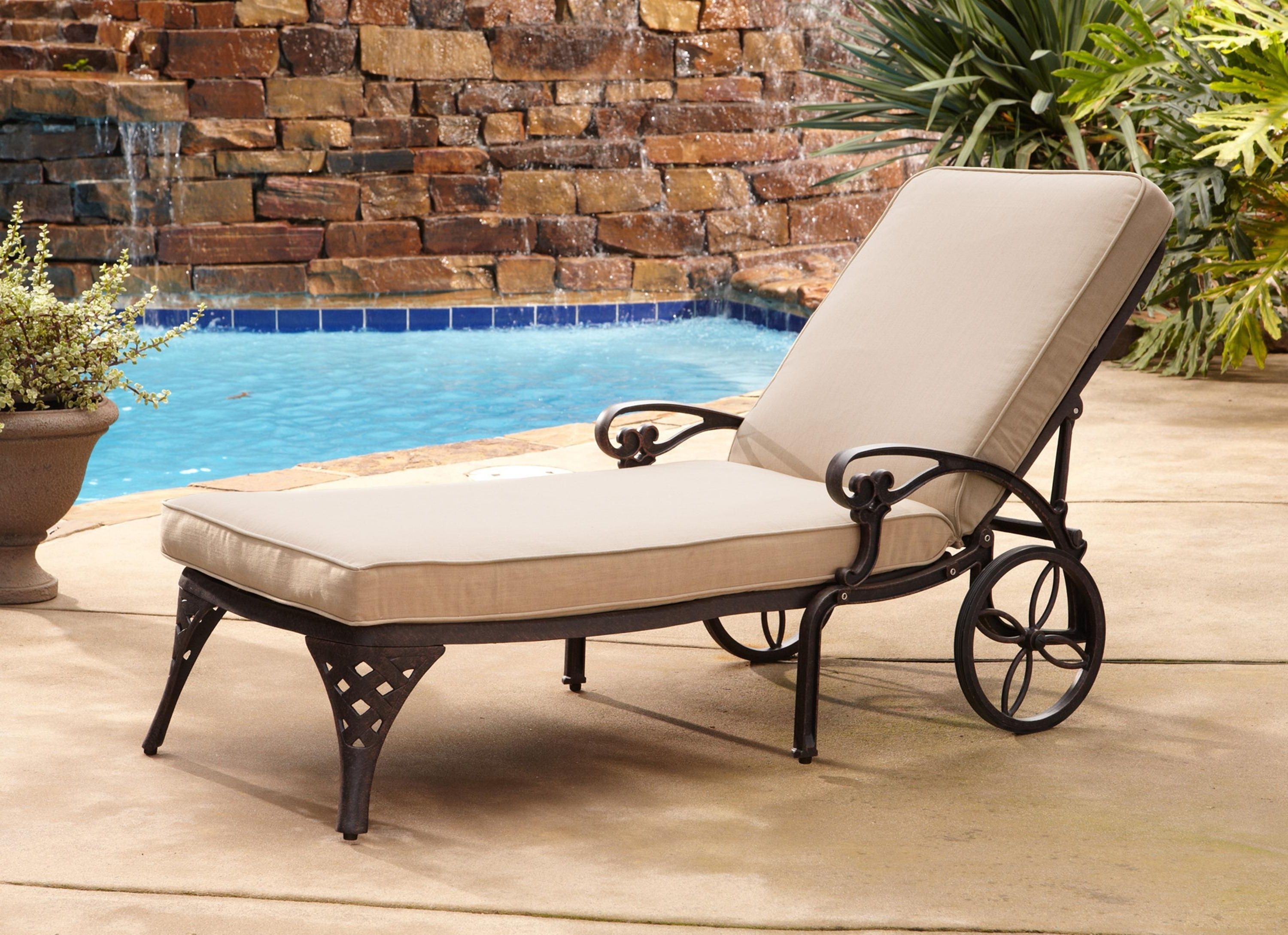 Chaise Lounge Chairs In Toronto With Latest Metal Chaise Lounge Chairs With Wheels • Lounge Chairs Ideas (View 13 of 15)