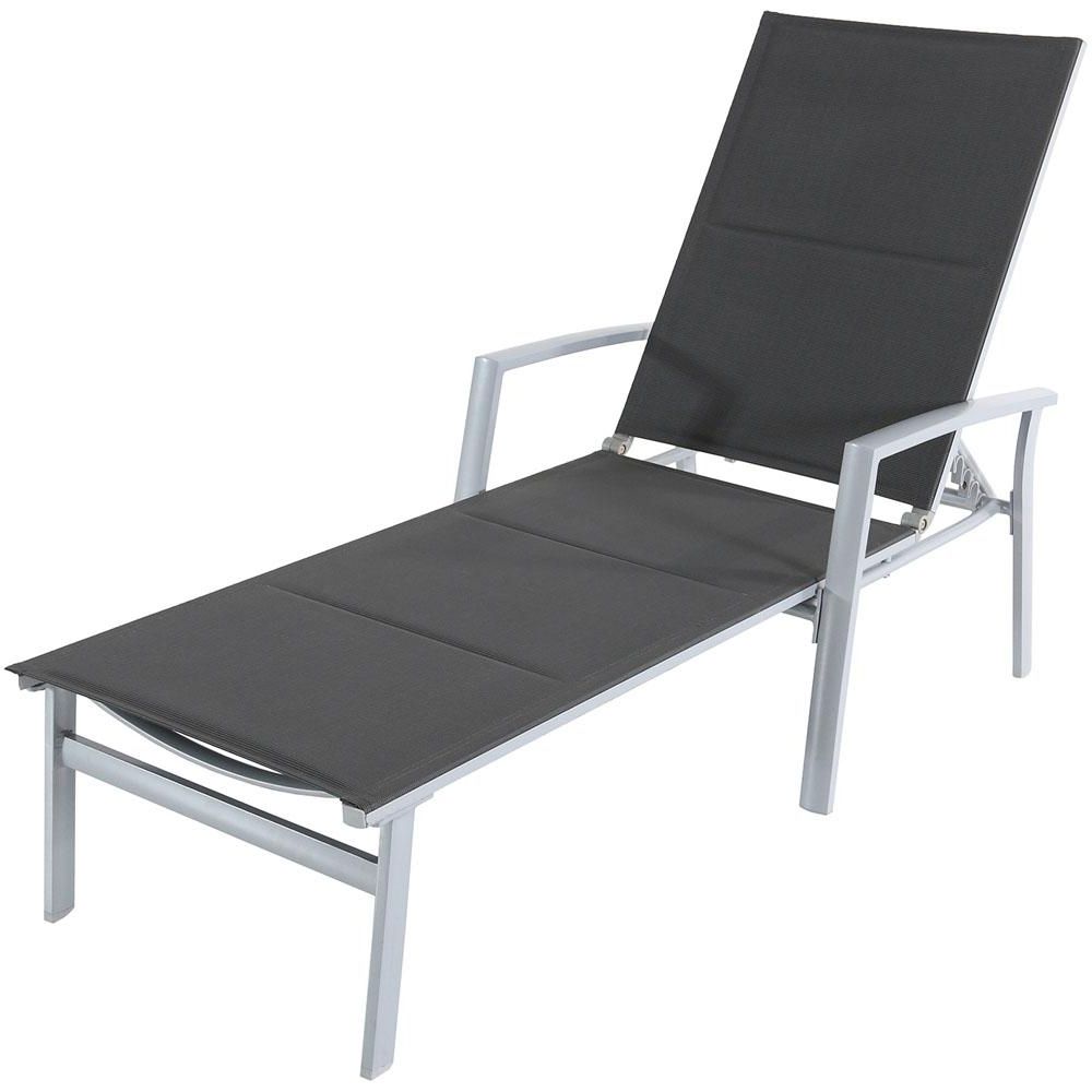 Chaise Lounge Strap Chairs Regarding Most Popular Cambridge Aluminum Outdoor Chaise Lounge With Padded Sling In Gray (View 15 of 15)