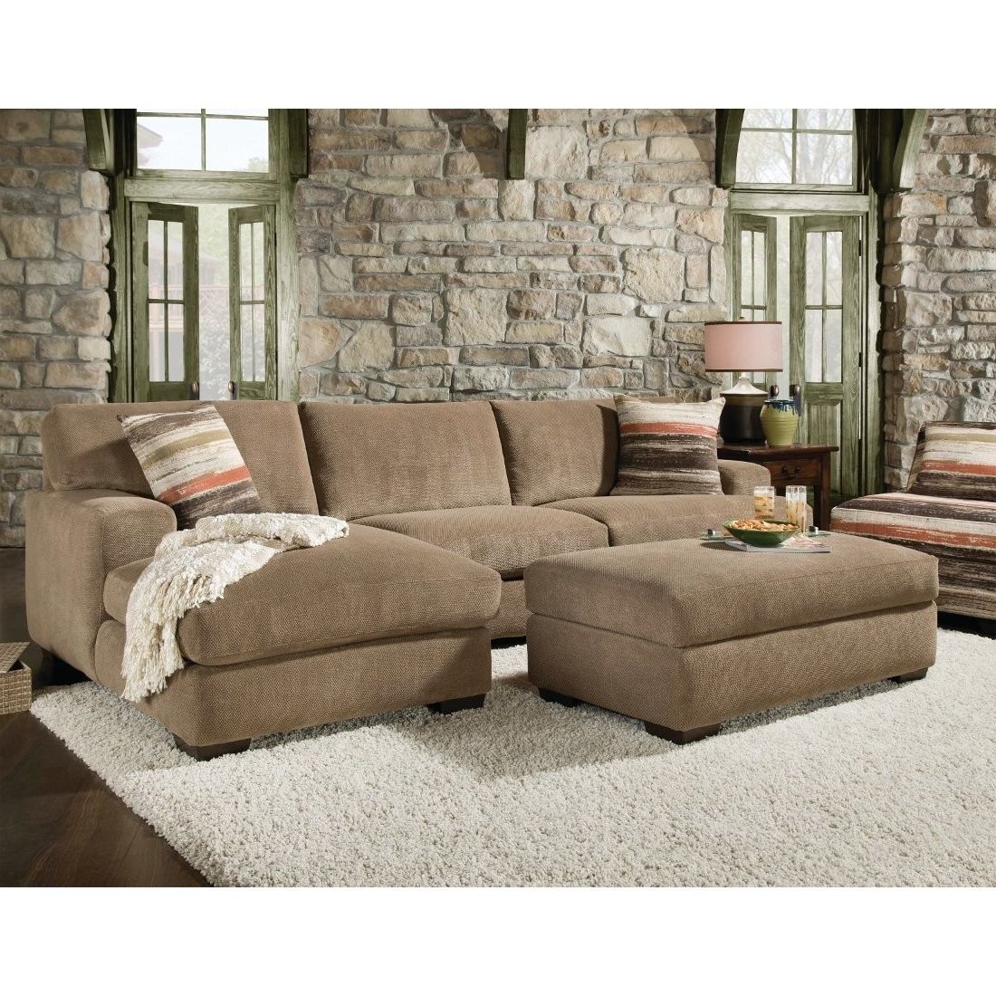 Chaise Sectional Sofas Intended For 2017 Beautiful Sectional Sofa With Chaise And Ottoman Pictures (View 6 of 15)