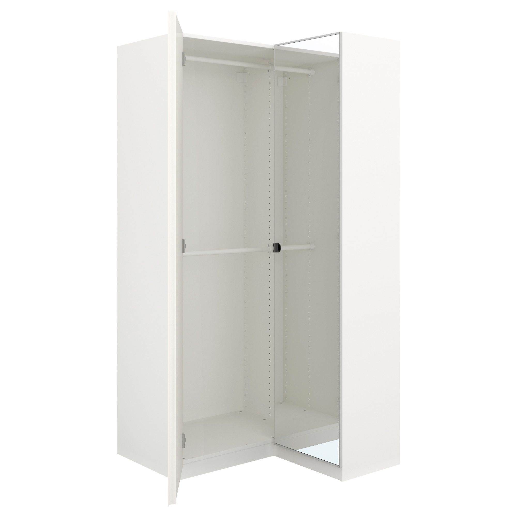 Cheap Corner Wardrobes Inside Well Known Pax Corner Wardrobe – 43 1/2/34 5/8x93 1/8 " – Ikea (View 8 of 15)